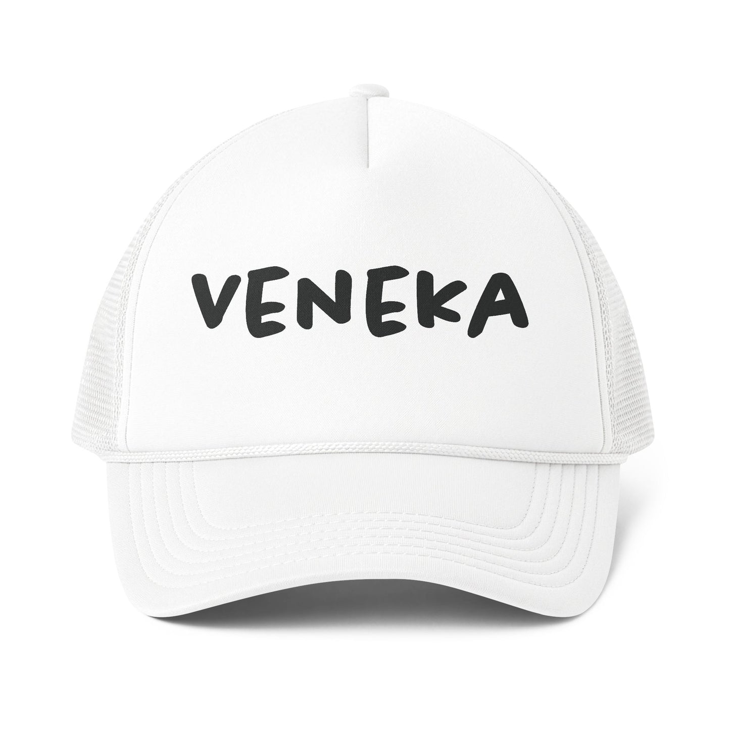Trucker Cap — 'VENEKA' Bold Script Foam Mesh Baseball Hat