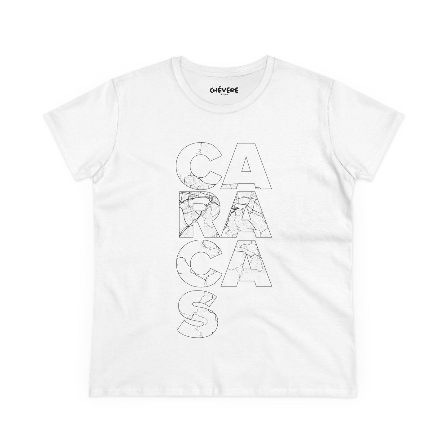 Caracas Outline Graphic Tee — Women's City Map Tee