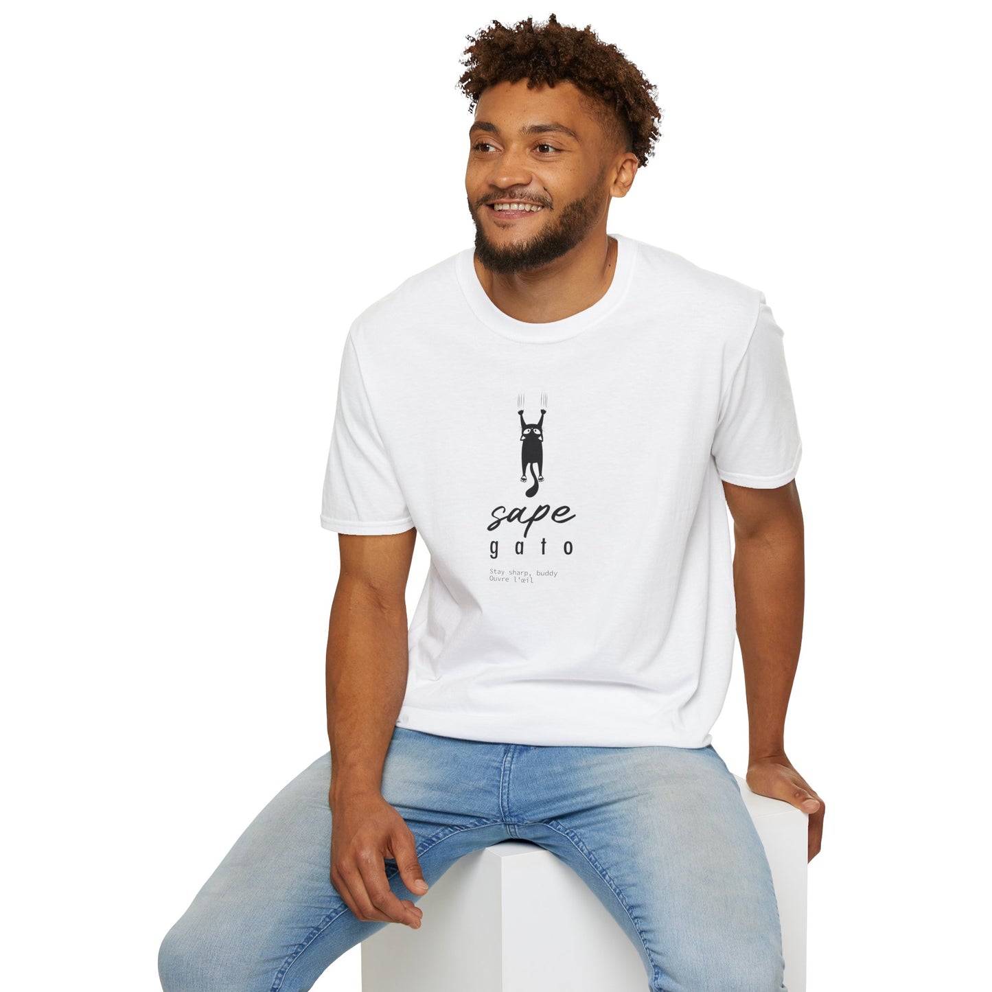 SAPE GATO - Camiseta Unisex Softstyle