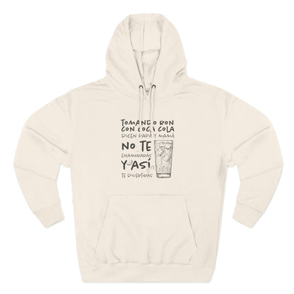 Hoodie de Fleece Tres Paneles – Diseño Divertido de Bebida 🍹, Suéter Unisex Casual y Original para Fiestas o Regalar a Amigos