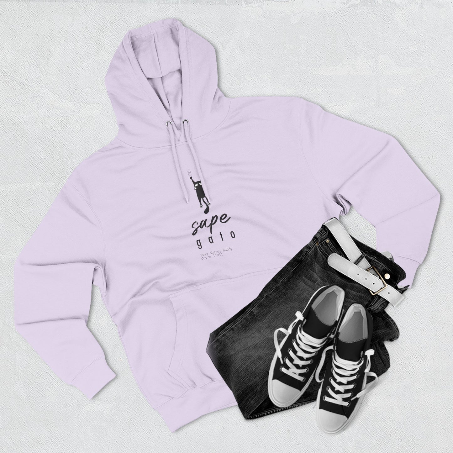 Hoodie “Sape Gato” – Suéter Unisex de Fleece, Cómodo, Divertido y con Identidad Venezolana
