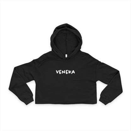 Hoodie Crop Veneka — Suéter corto para mujer, moderno y estilizado