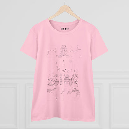 Women's Tee — Minimalist Sketch Sailboat Graphic