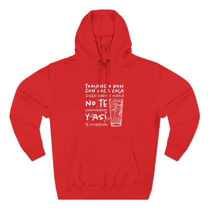 Hoodie de Fleece Tres Paneles – Diseño Divertido de Bebida 🍹, Suéter Unisex Casual y Original para Fiestas o Regalar a Amigos