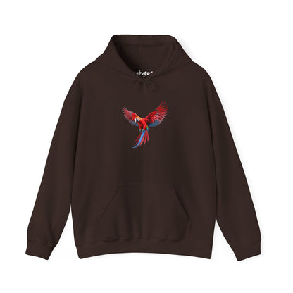 Pullover de Guacamaya Roja Colorida