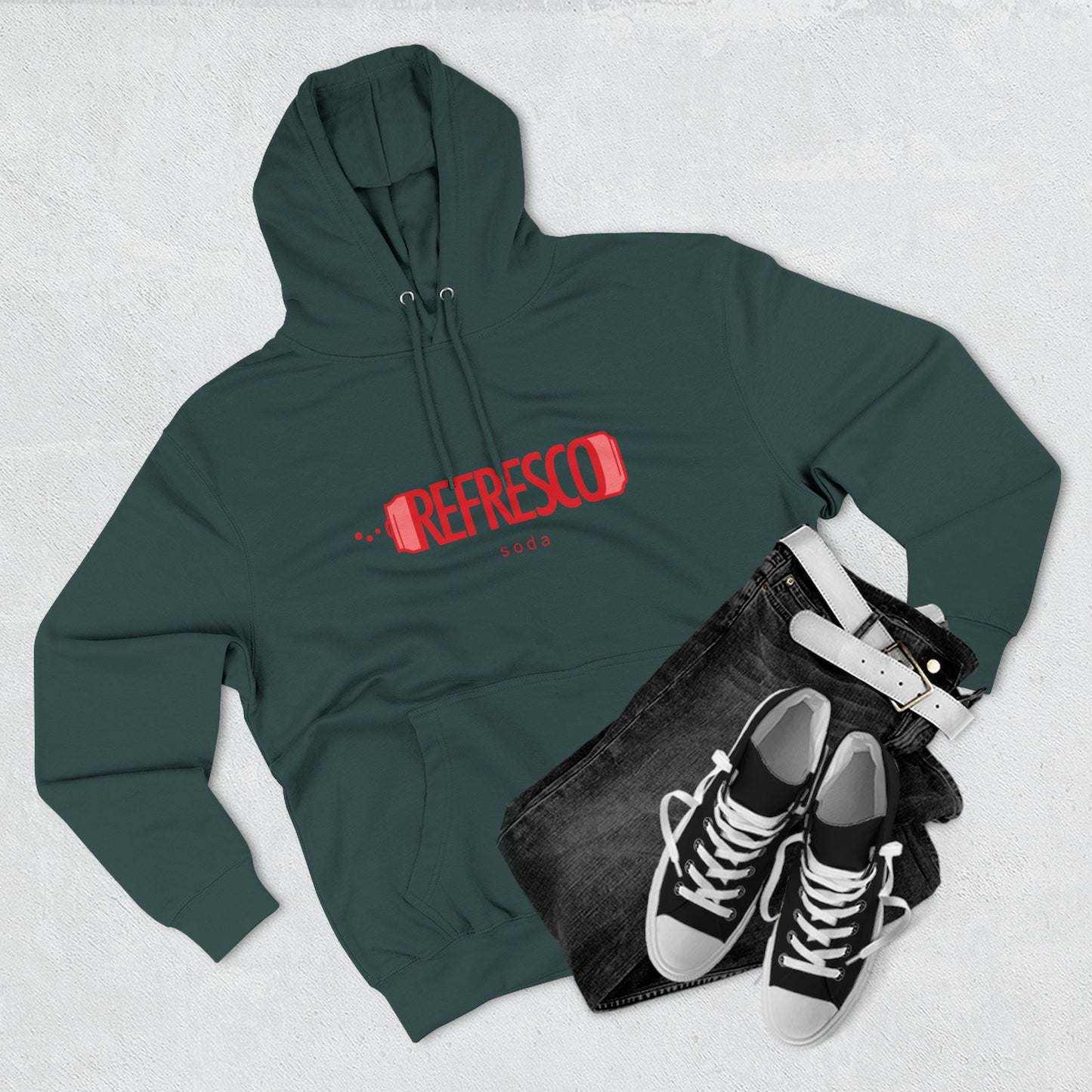 Hoodie “Refresco” – Suéter Unisex de Fleece, Cómodo, Casual y con Identidad Venezolana