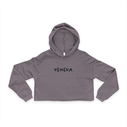 Hoodie Crop Veneka — Suéter corto para mujer, moderno y estilizado