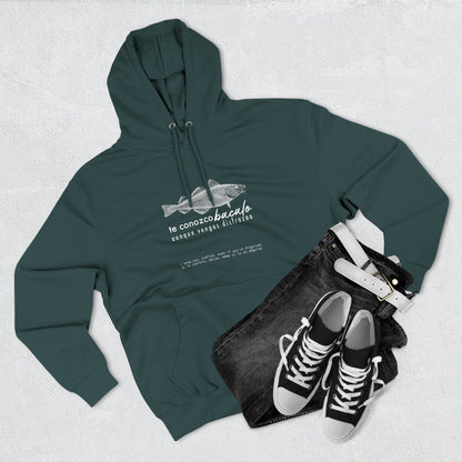 Hoodie “Te Conozco Bacalao” – Suéter Unisex de Fleece, Cómodo, Original y con Sabor Venezolano