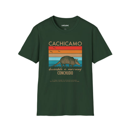 CACHICAMO DICIÉNDOLE A MORROCOY  🐢 CONCHUDO - Camiseta Vintage Unisex Softstyle