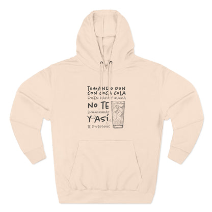 Hoodie de Fleece Tres Paneles – Diseño Divertido de Bebida 🍹, Suéter Unisex Casual y Original para Fiestas o Regalar a Amigos