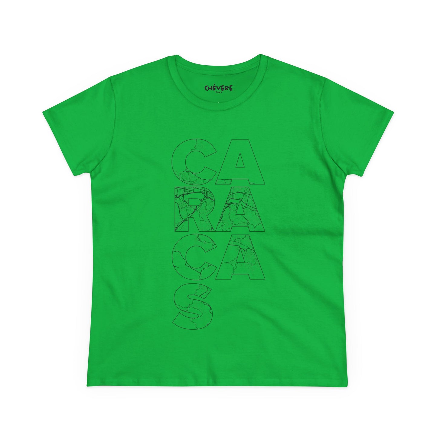 Caracas Outline Graphic Tee — Women's City Map Tee