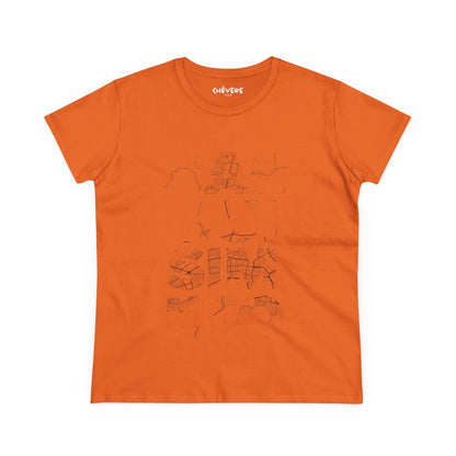 Women's Tee — Minimalist Sketch Sailboat Graphic