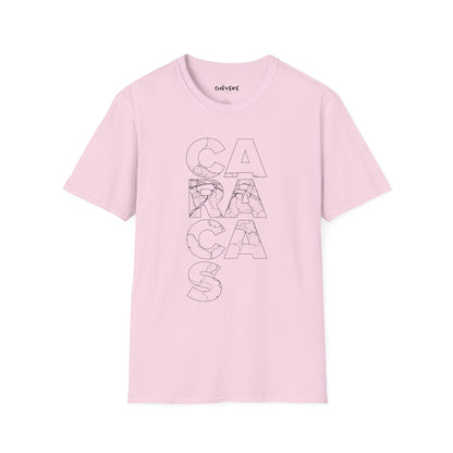MAPA CARACAS TYPO Unisex T-Shirt - Contemporary Casual Wear
