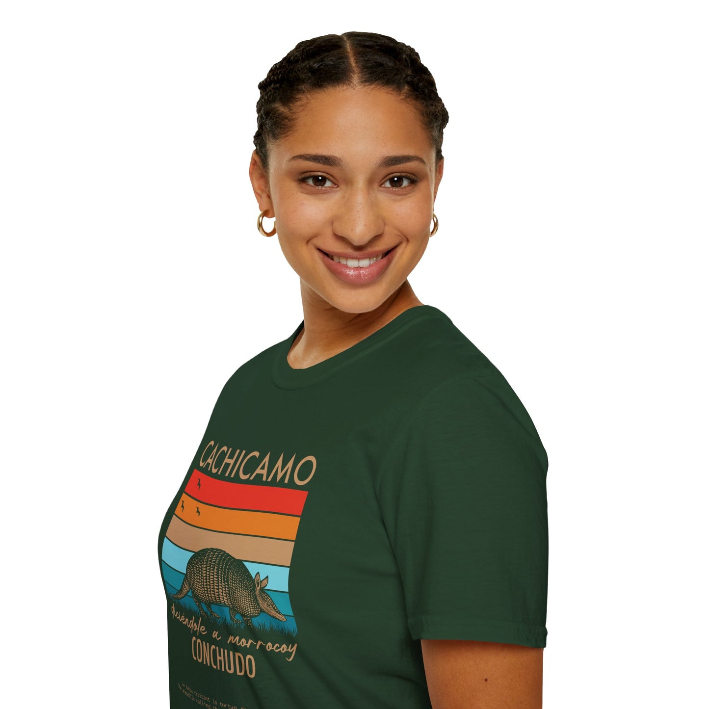 CACHICAMO DICIÉNDOLE A MORROCOY  🐢 CONCHUDO - Camiseta Vintage Unisex Softstyle