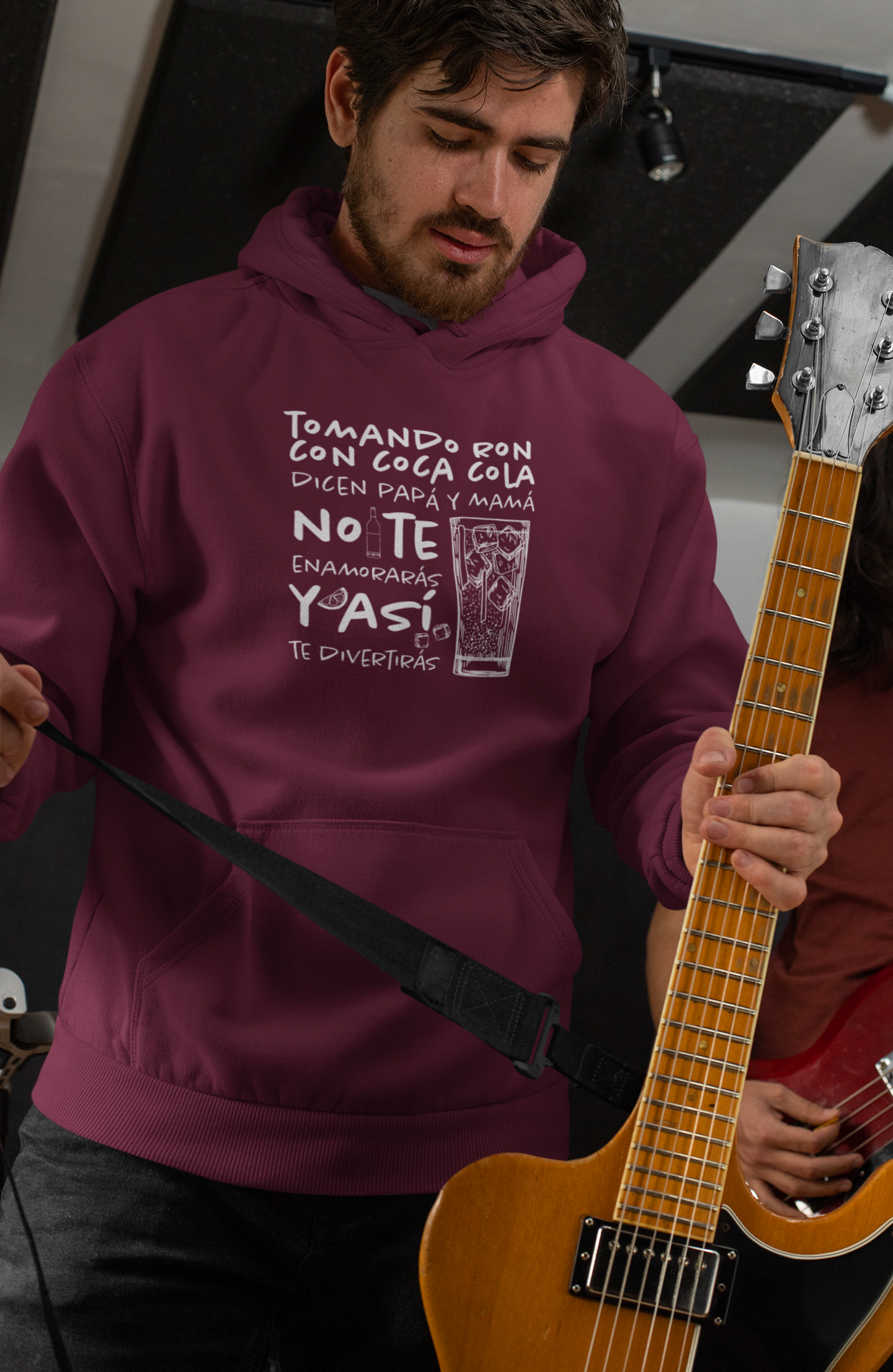 Hoodie de Fleece Tres Paneles – Diseño Divertido de Bebida 🍹, Suéter Unisex Casual y Original para Fiestas o Regalar a Amigos