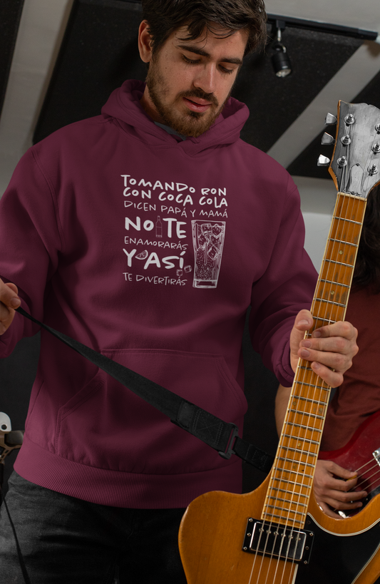 Hoodie de Fleece Tres Paneles – Diseño Divertido de Bebida 🍹, Suéter Unisex Casual y Original para Fiestas o Regalar a Amigos